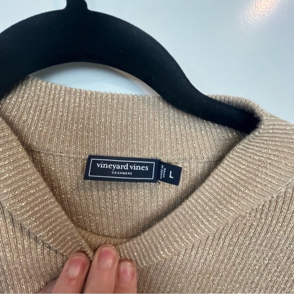 Tan/Gold Cahmere Sweater-Vinyard Vine - Picture 4 of 10
